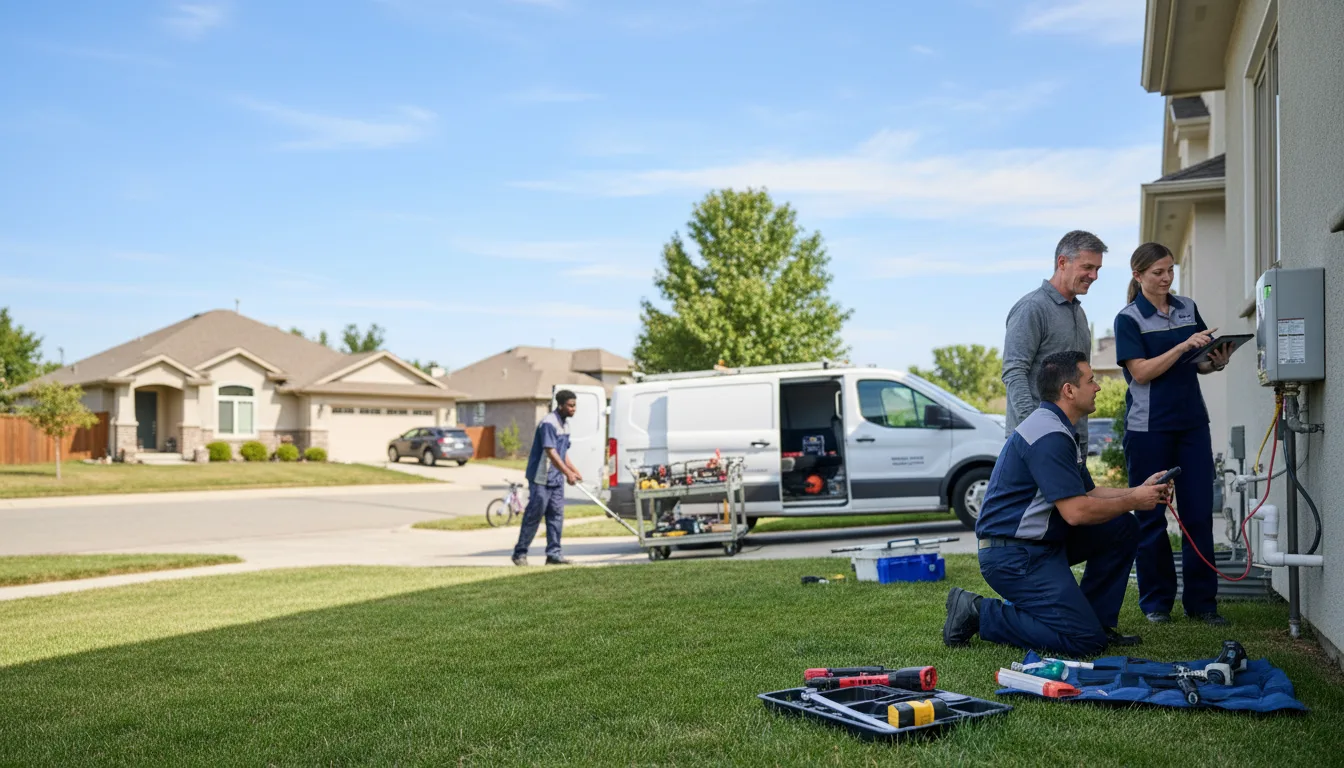 Tankless water heater service in Perrin, TX